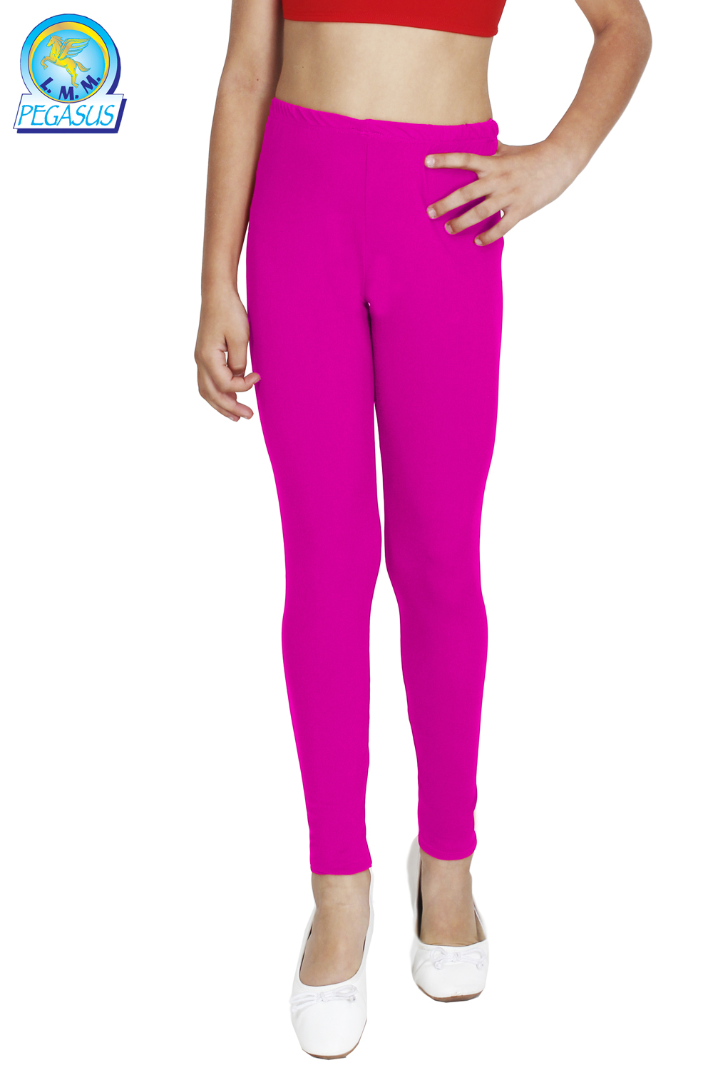 LEGGINS DANZA LYCRA FUCSIA BAMBINA